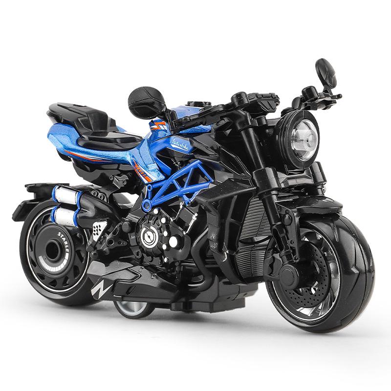 Trendy Mini Motorcycle Keychain Pendant: Cool Model Figurine Car Keyring Toy
