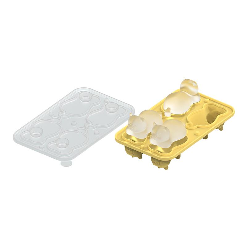 New Kitten-Shaped Ice Tray Mold Food-Grade Silicone  Cube Tray Whiskey  Maker Homemade Cube Tool