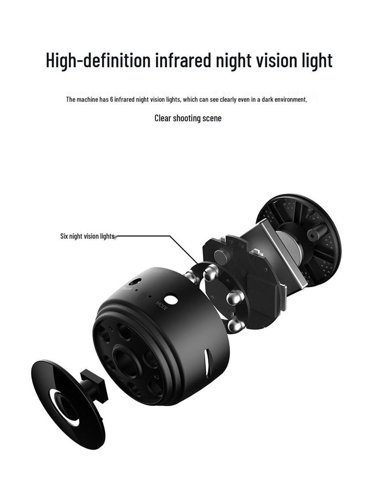 A9 Wireless HD Night Vision Home Security Camera with Magnetic Mount