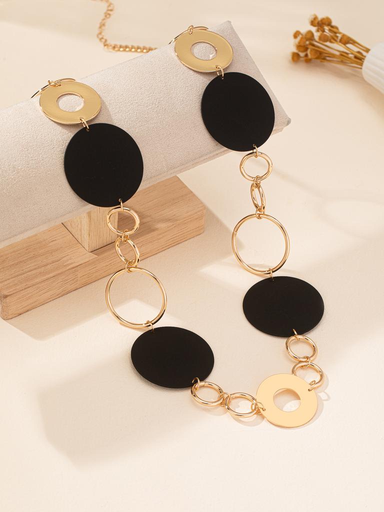 Stylish And Versatile, Simple And Cold Wind, Ring Alloy Women'S Long High-End Exquisite Necklace