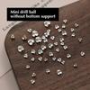 10PCS Sparkle Mini 2mm-6mm White Clear Translucent Pile Diamonds Nail Art Rhinestones Jewelry Decorations Manicure Ornaments