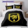 Al-Ittihad Club Pattern Bedding,Quilt Set Quilt Cover Pillowcase Home Birthday Gift(1 * Duvet Cover + 2 * Pillowcase, Without Core)