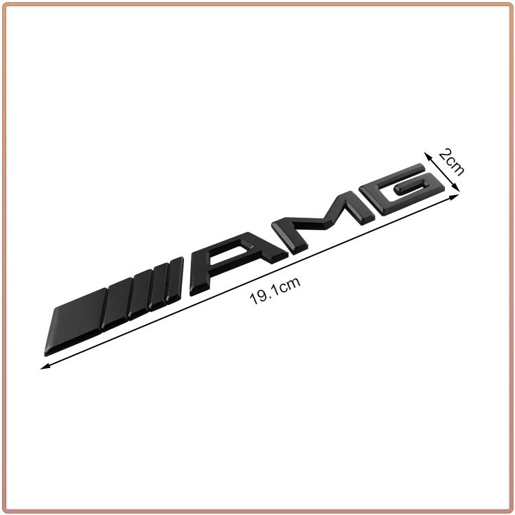 Set of 1 3D Rear Car Body Sticker AMG Emblem Badge Decal Label For Mercedes-Benz C500 C200 C300 A B C E GLA CLA GLK GL ML GLE Class Car Accessories