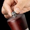 Transparent Acrylic Pepper Grinder Set With Base,Manual Solid Wood Head Rose Sea Salt Pepper Mills Western Seasoning Grinding