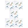 5pcs Garden Dragonfly Decor Model Props Home Backyard Adornment Lawn Sculpture Adorn Ulation Insects Stake Decoration