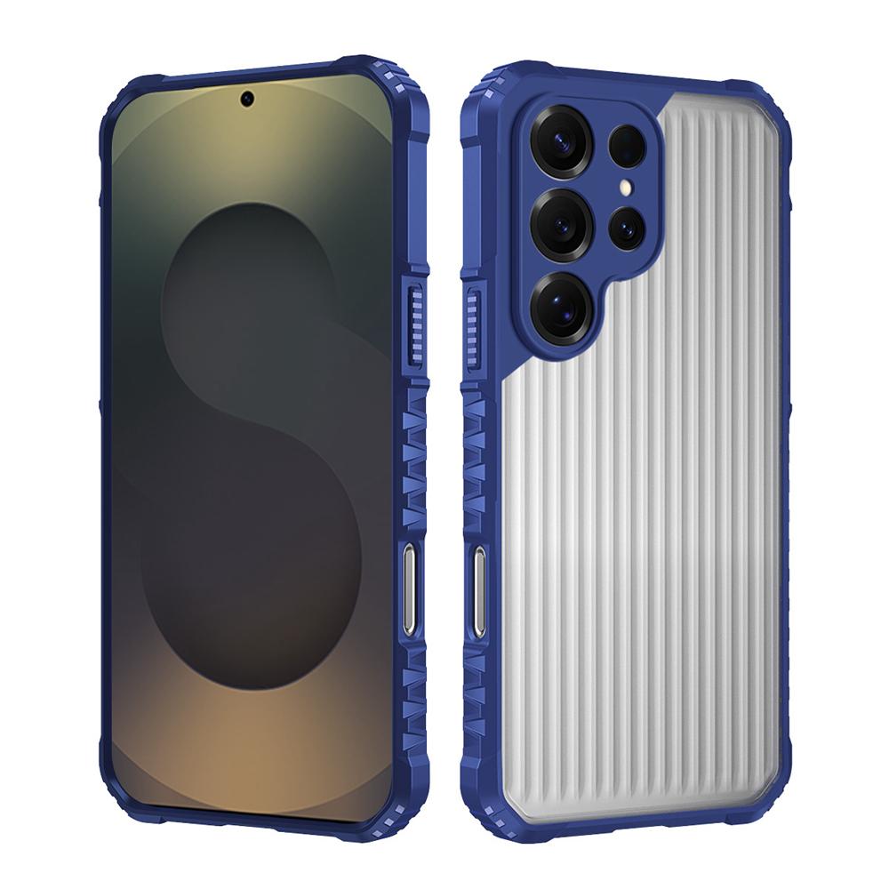 KEYSION Wytrzymałe, odporne na wstrząsy etui na telefon Samsung S23 S24 S25 Ultra Silikon+PC Półprzezroczysta matowa osłona dla Galaxy S25 S21 FE