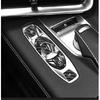 5pcs Hard Carbon Fiber Car Central Gear Shift Button Cover For Corvette C8 20-23