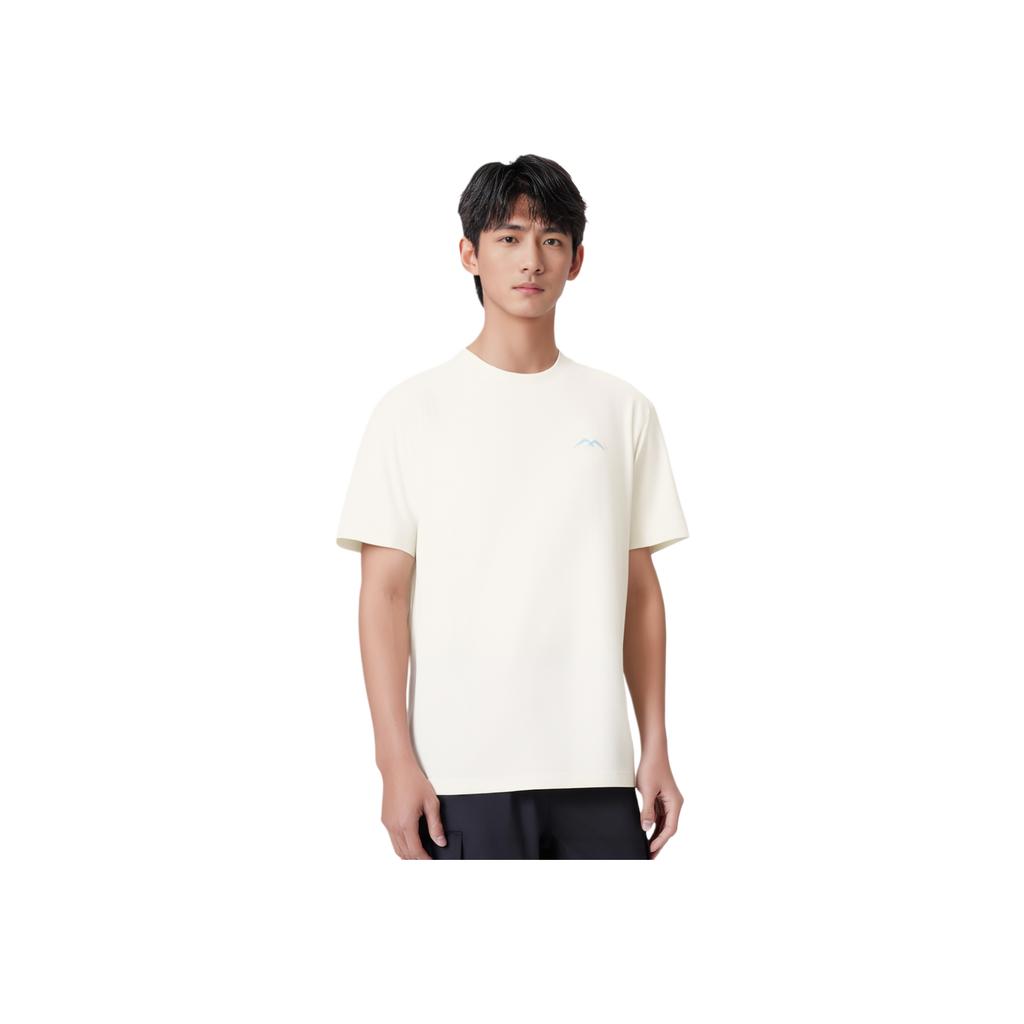 Skechers Outdoor Series Sorona Go Dri Moisture-Wicking Loose Fit Crew Neck Short Sleeve T-Shirt Unisex Tops Cotton-Candy-White P225U024-0074