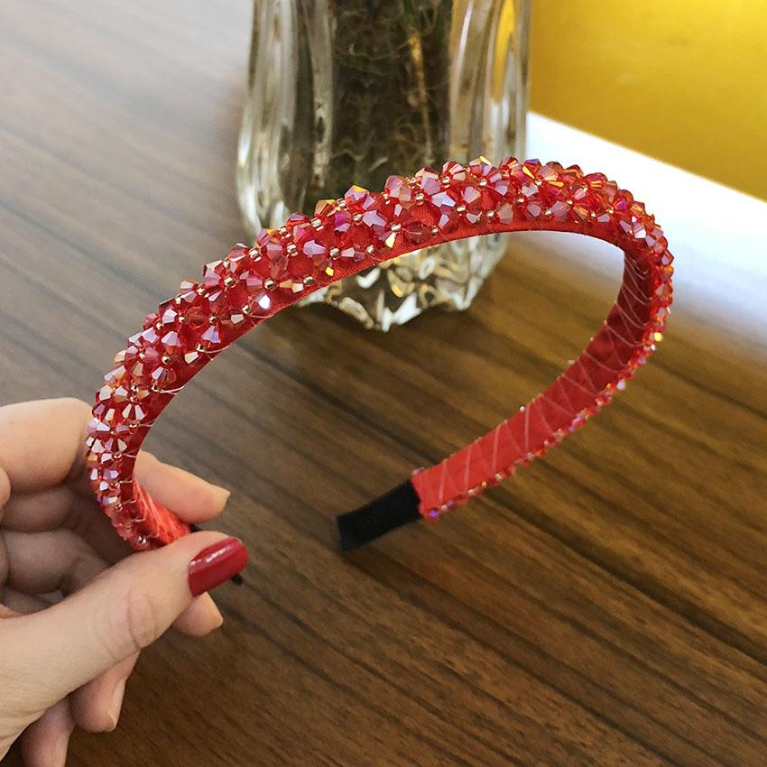 

Роскошные обручи для волос со стразами для женщин, кристальные блестящие повязки на голову, корейские аксессуары для волос для девочек, ободки, модные обручи, лента