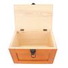 Desktop Wooden Storage Box Multifunctional Wood Container Box with Lock and Keys for Sundries