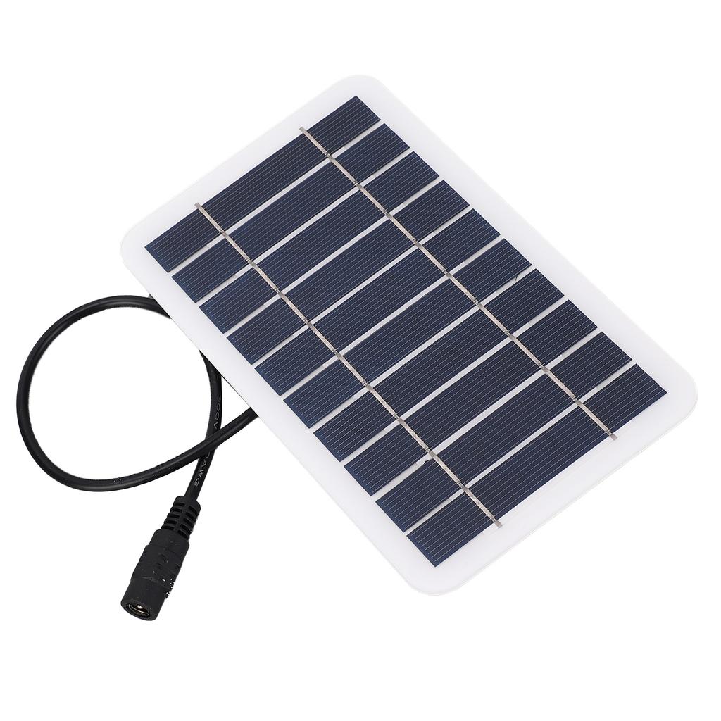 2W 5V Kleines Solarpanel Monokristallin DC5521 Ausgang Wasserdicht Staubdicht Tragbar Mini-Solarpanel für 3,7-5V Batterie