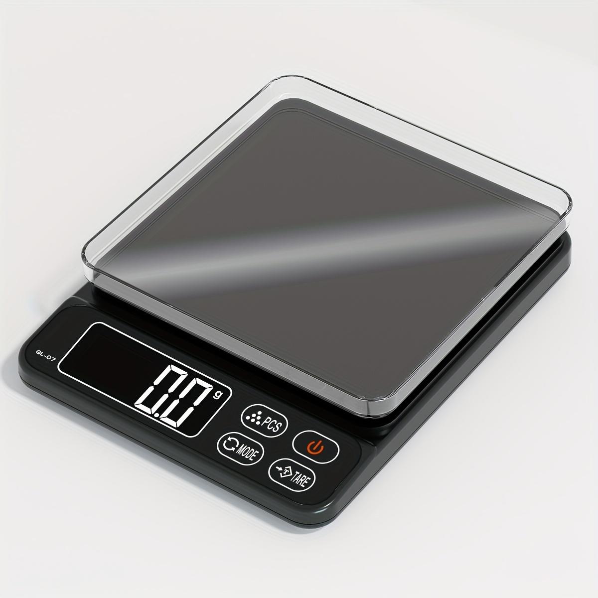 GAANLIN GL-07 Compact High-Precision Kitchen Electronic Scale with 0.1G Accuracy, Weighing Up to 6.61LB, Available in Black And Silvery, Portable for 0.1g чёрный