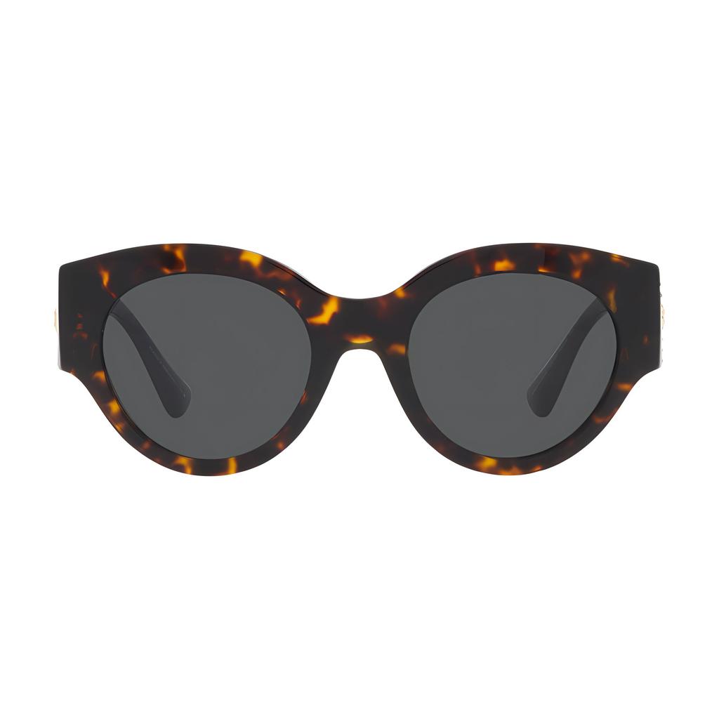 Versace Inlaid Hollow Decoration Acetate Irregular Shape Sunglasses Women sunglasses Brown VE4438BF1088752
