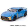 Nové 1:18 Niaasn GTR 50 Model sportovního auta z hliníkové slitiny Odlévaný kov Hračka Závodní model Vysoká simulace Zvuk a světlo Dětská hračka Dárek