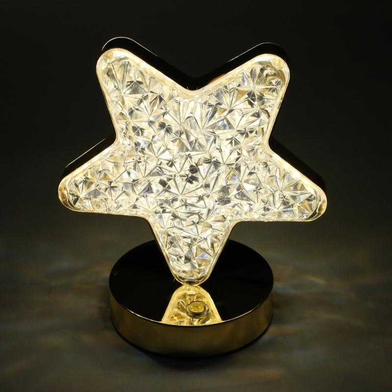 Bedroom Crystal Touch Dimming NightLight Girl Room Home Decorations Aesthetics USB Table 3D Moon Lamp