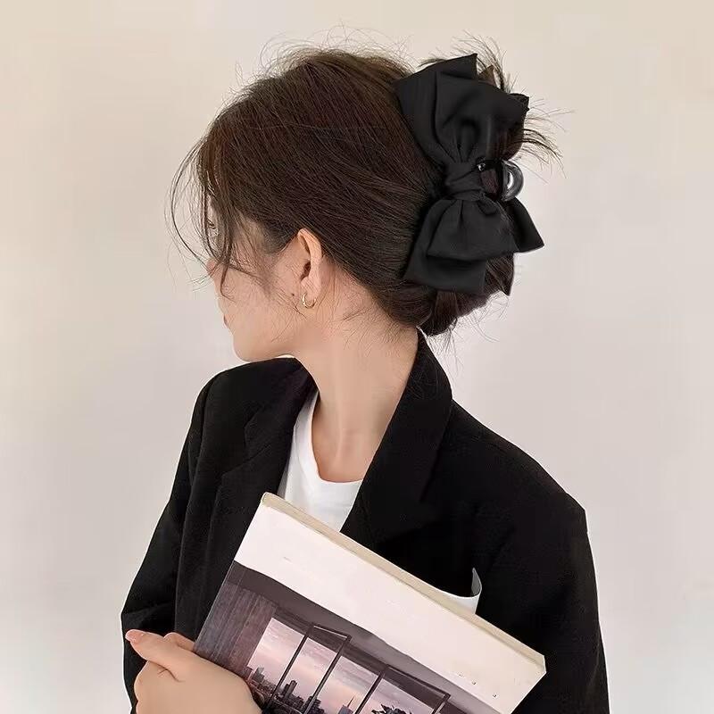 Big Size Bow Hair Claw Sweet Kawaii Hair Clip Claw Clamp Girls Hair Clips Headwear Women Hair Accessories