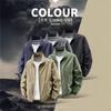 Men's Lightweight Outdoor Windbreaker Stand Collar Zip Up Casual Sports Jacket