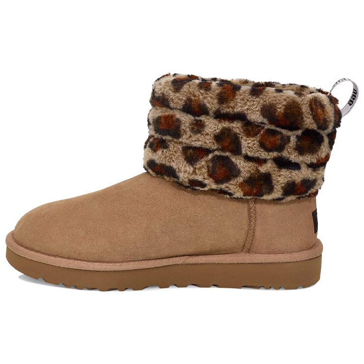 

UGG Женские зимние сапоги Fluff Mini с леопардовым мехом 1105358-AMP