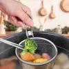1Pcs Kitchen Tableware Mesh Strainer Spoon Long Handle Frying Filter Basket Hot Pot Strainer