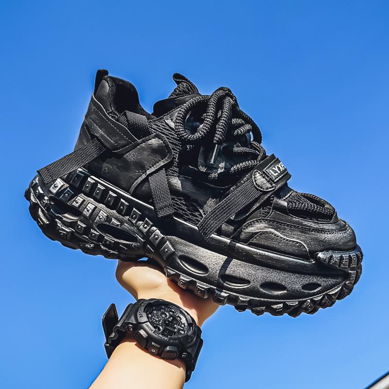 

2025 autumn new men s dad shoes platform heightening lace-up shoes men s trend versatile sports and leisure men s shoes 44
