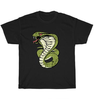King Cobra sibilando angustiado cobra réptil amante de animais camiseta unissex