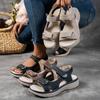Ladies' Comfortable Wedge Sandals, Ankle Strap, Open Toe Hollow Design, Thick Rubber Sole, Casual Summer Shoes for Outdoor Relaxation