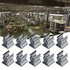10pcs Clips Tool Holder Clips Courtyards Manganese Steel Replacement SPRING TERRY Clips Silver Professional Tool For Garages