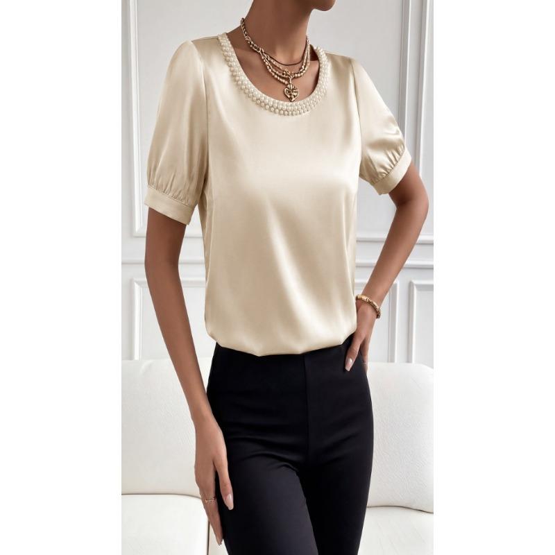 Tuta Corta Elegante Casual Estiva Monopezzo in Raso Liscio da Donna
