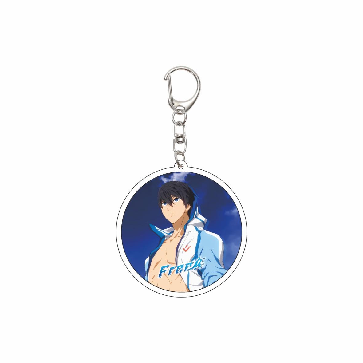 

Gifts/55MM Anime Free Keychain Nanase Haruka/Tachibana Makoto/Hazuki Nagisa/Ryugazaki Rei Acrylic Key Chain Christmas Gifts 55mm