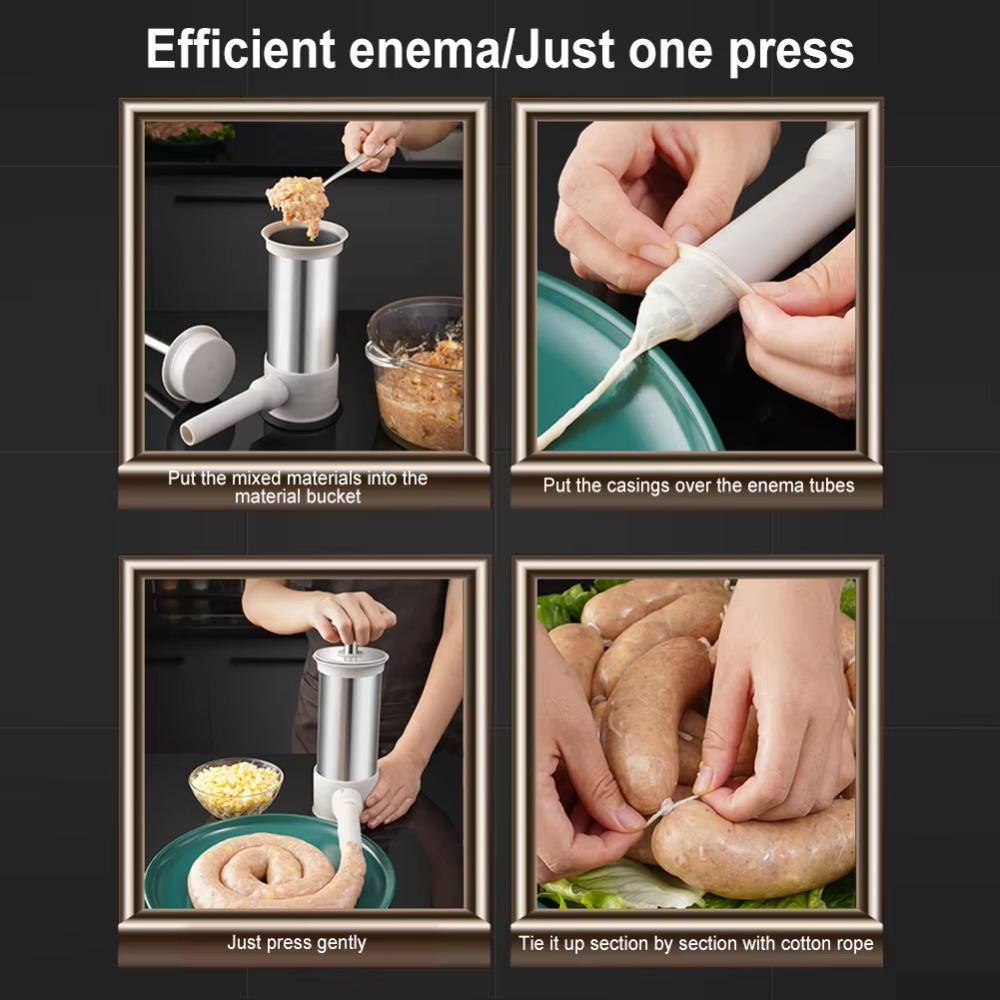 Manual Sausage Maker Press Type Meat Ball Mold Practical Sausage Stuffer Restaurant