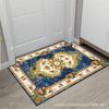 European Style Modern Non-Slip Water-Absorbing Door Mat, Machine Washable Entrance Carpet
