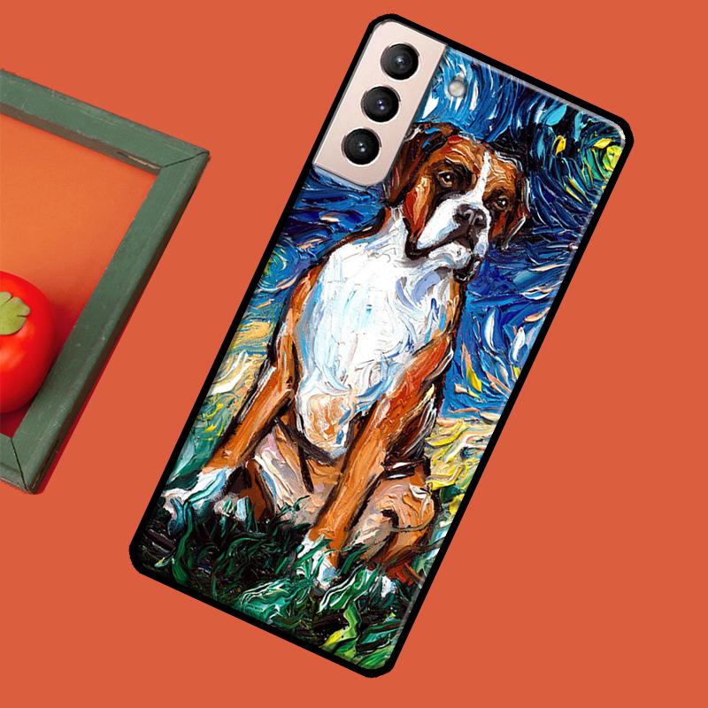 Boxer Dog Puppy Case For Samsung Galaxy S23 S22 Plus S8 S9 S10 Note 10 Note 20 Ultra S20 FE S21 Ultra Coque
