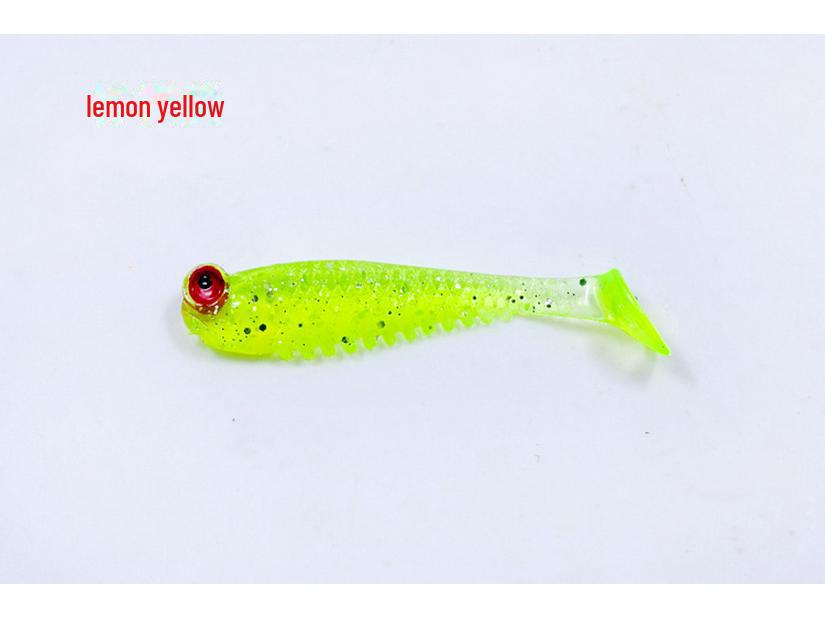 

Мини T-Tail светящаяся бионическая мягкая приманка для рыболовных снастей, приманка-имитатор мелкой рыбы 5cm/1.3g Small Soft Fish