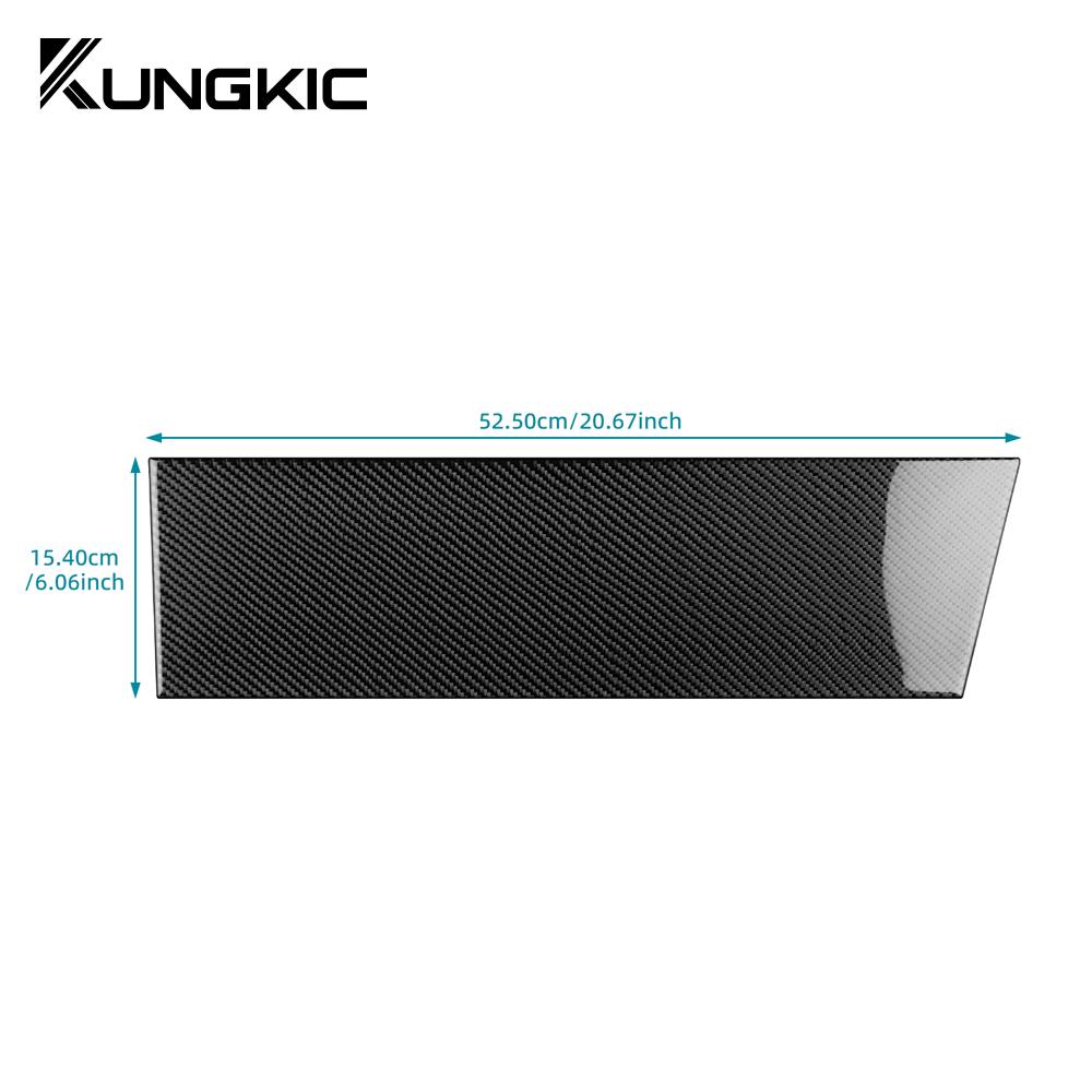 Real Soft Carbon Fiber For Tesla Model 3 Highland 2025 Co-pilot Instrument Console Panel Trim Sticker Car Interior Accessories