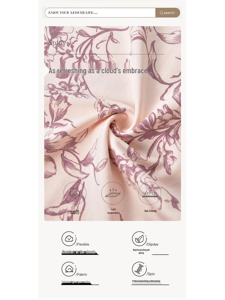 Women's Autumn Cardigan Pajama Set - Lycra Cotton, Long Sleeve & Pants, Lightweight, Loose-Fit, Simple Style