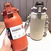 Sale 1800ML Thermal Water Bottle Big Cap With Straw Stainless Thermos Cold and Water Bottle Sport Durable Durable