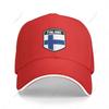 Berretto da Baseball Multifunzione Scudo Bandiera Finlandese Sandwich Unisex Sportivo Casual Cappello da Golf Pesca Outdoor