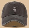 Cross-border Bestseller: 'I Need Coffee' Ponytail Baseball Cap - Adjustable for Outdoor Wear