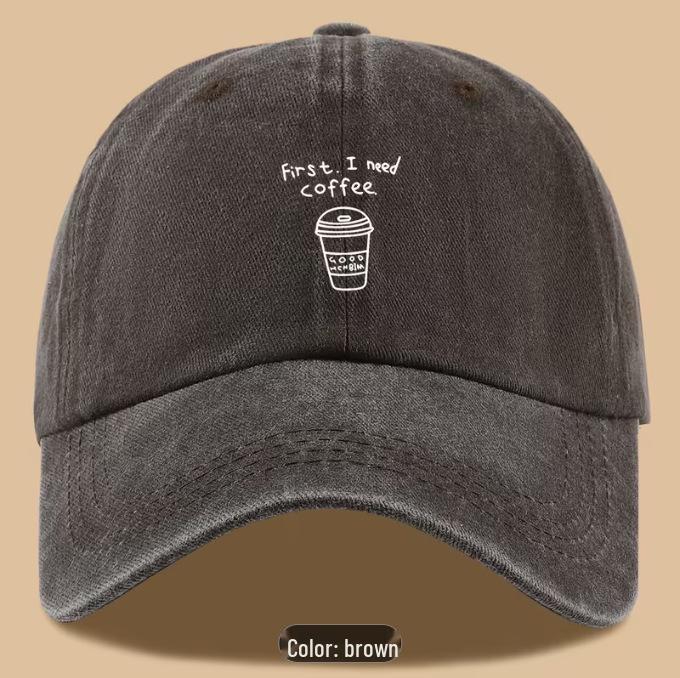 Cross-border Bestseller: 'I Need Coffee' Ponytail Baseball Cap - Adjustable for Outdoor Wear