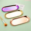 Nail Art Tools Storage Tray Multicolor Rose Gold Sliver for Manicure Working Operation Panel Makeup Tool