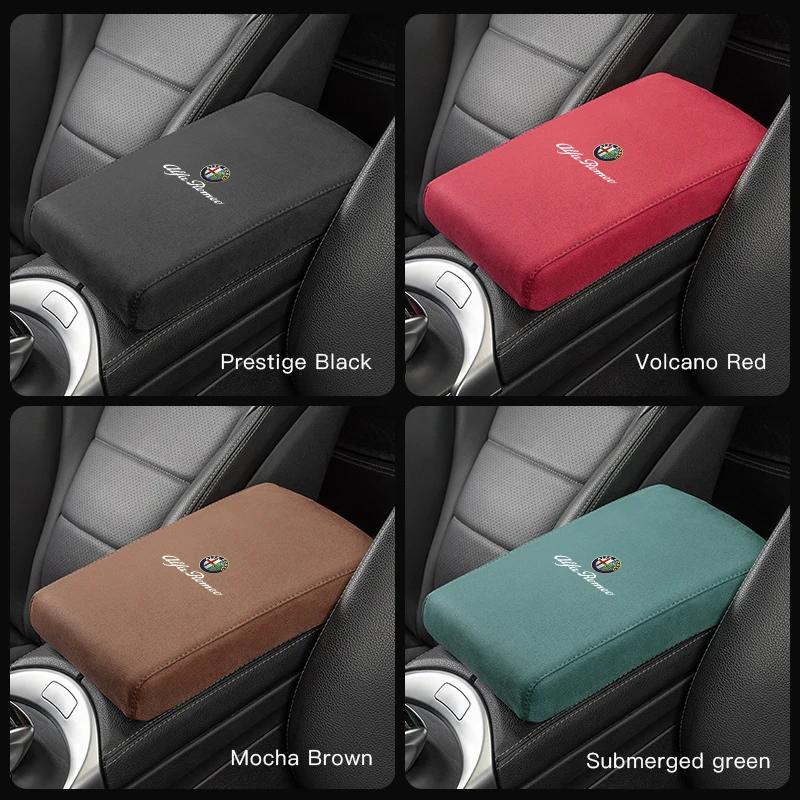 Autocollants de Voiture Pour Alfa Romeo Tapis d'accoudoir de Voiture Coussin d'accoudoir en Mousse à Mémoire Accessoires Pour Alfa Romeo Giulia Stelvio Giulietta 156