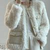 New Winter Clothing Lamb Fur Coat Women's Retro Fashion Thickened Cotton-padded Clothing Women's Light Clothing