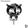 Double Headlights Owl Led Fog Lights White Motorcycle Accessories Headlight Spotlight Motorcycle Additional Light M7u7