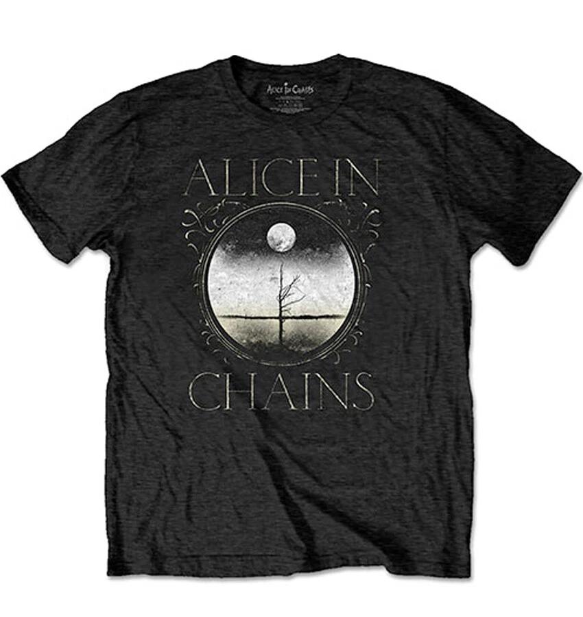 Alice In Chains - Moon Tree with Backprint - Black T-shirt XL