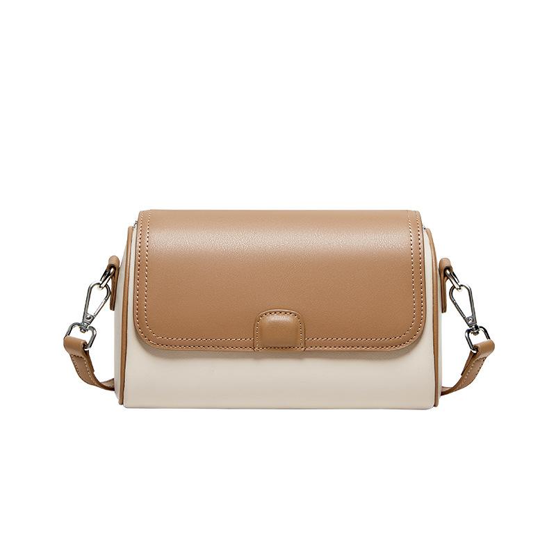 Qiao Lady Bag Women 2025 New Crossbody Bag Women's Bag Versatile Small Bag Fashion Single Shoulder Genuine Leather Cylinder Bag