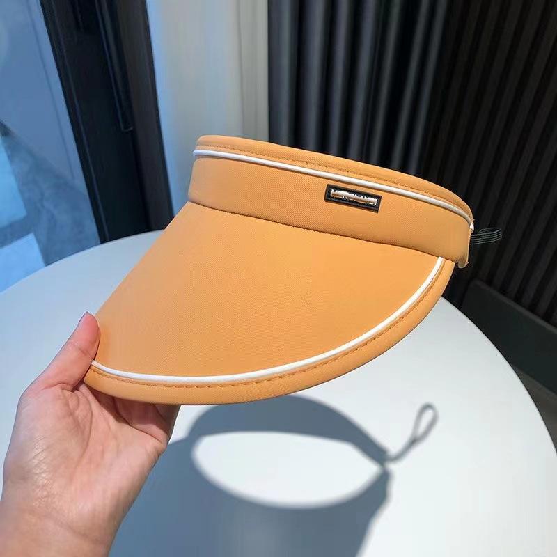 

Шляпа от солнца с пустым верхом для женщин, новая летняя шляпа от солнца, закрывающая лицо, защита от УФ-излучения, для езды на велосипеде, защита от продувания Adjustable