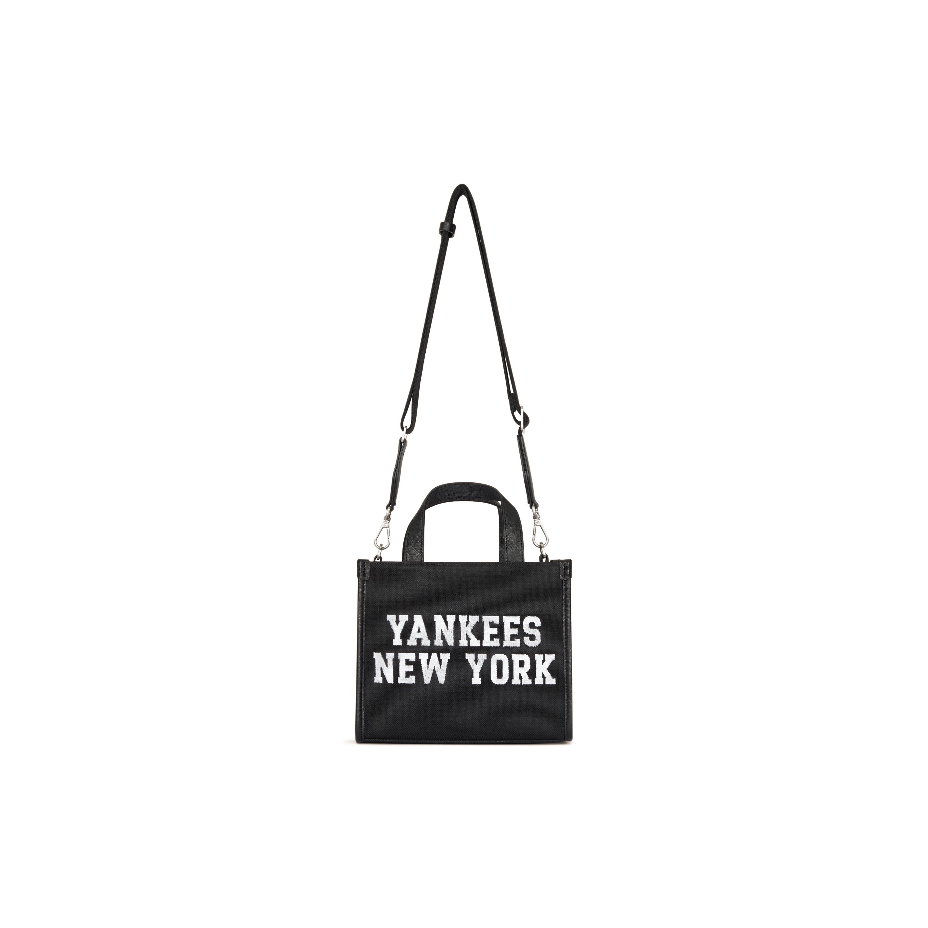 

MLB New York Yankees Casual College Style Commuter Polyester Cotton Tote Bag Shopping Bag Shoulder Crossbody Handbag Clutch 3AORS024N-50BKS Black