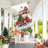 Merry Christmas Red Truck Garden Flag , Double-Sided, Durable Polyester, Perfect for Outdoor Yard & Lawn Decor