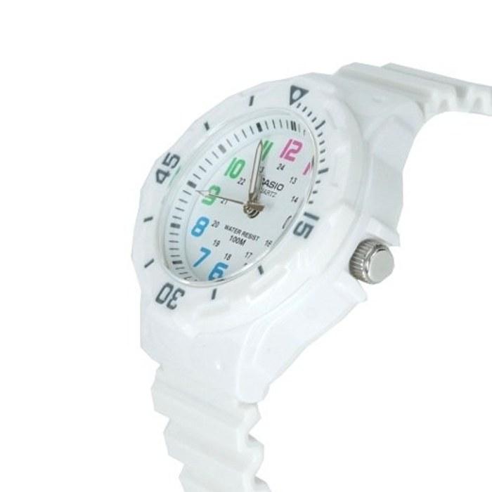 CASIO LRW200H-7B Women's 100m Water Resistant Resin Watch (White)