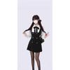 2025 New College Style Slimming French Autumn Bow Long Sleeve Two-Piece Dress